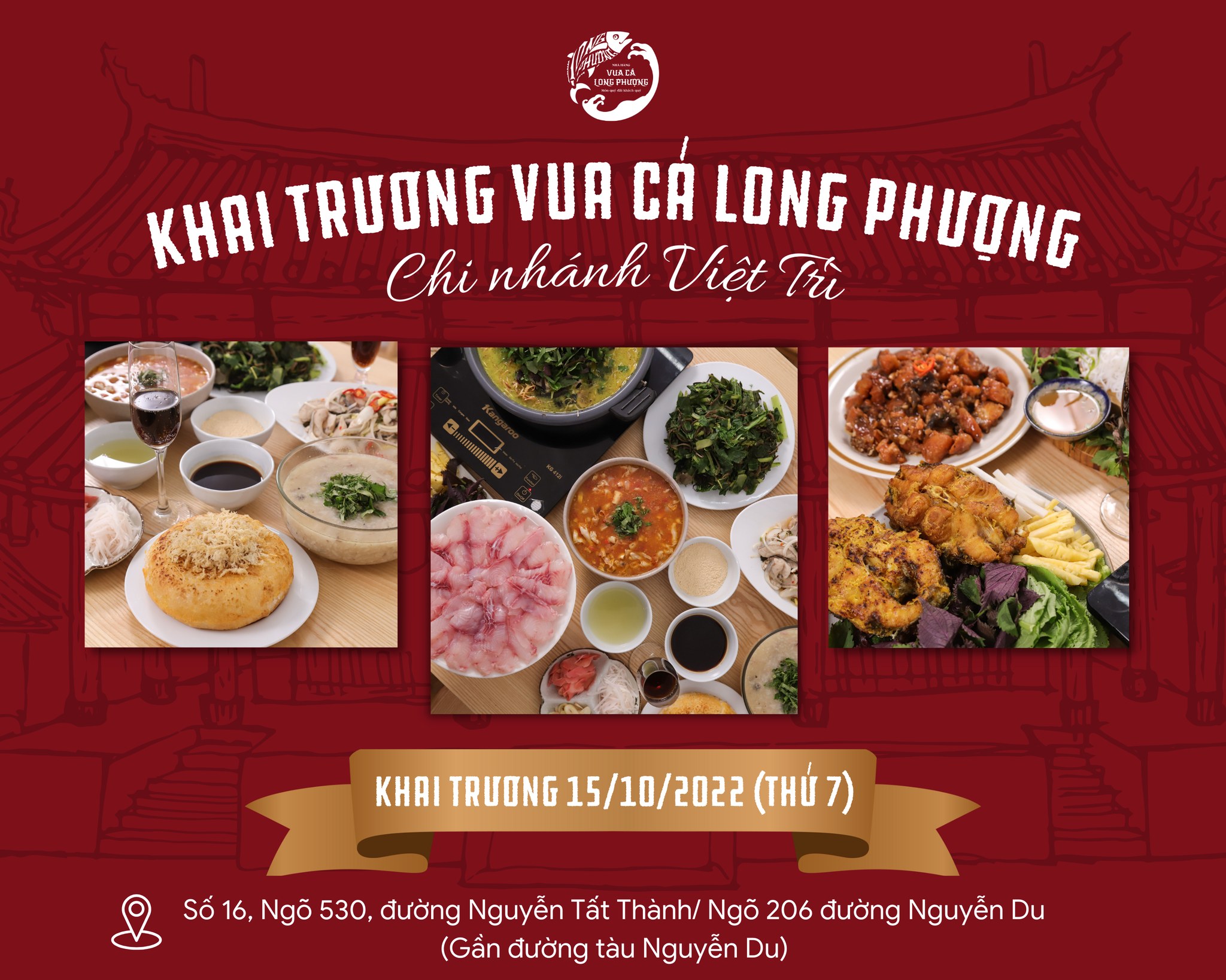 KHAI TRƯƠNG NHÀ HÀNG VUA CÁ LONG PHƯỢNG VIỆT TRÌ