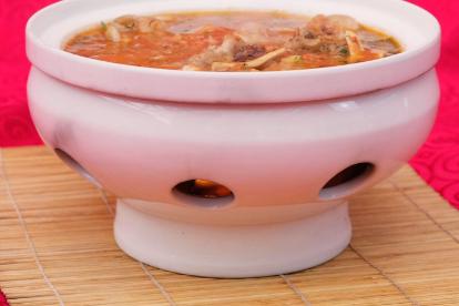 Gỏi cá hồi Sông Đà chấm chẩm chéo